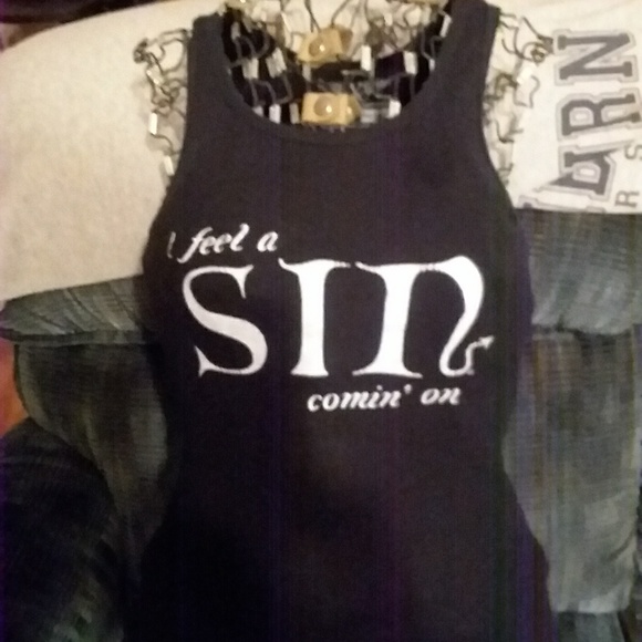 Virgins Saints and sinners Tops - ⬇️$40 SAINTS AND SINNERS BLACK TANK TOP